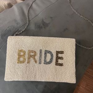 Bride beaded purse